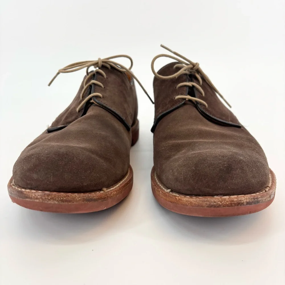 Allen Edmonds Suede Boone Oxfords Size 13‎ D Brown Dress Shoes